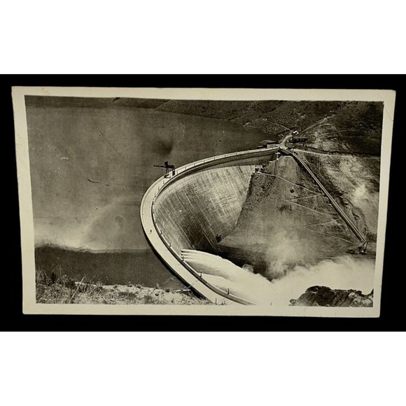 Postcard RPPC Arrowrock Dam Boise ID Idaho c1915 Reservoir Irrigation - Picture 1 of 6